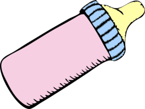 drawing of baby bottle